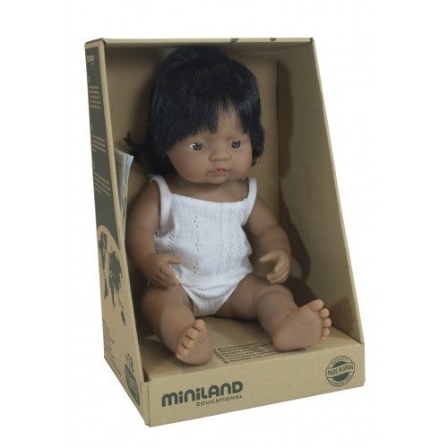 Miniland - Hispanic Girl 38cm Doll