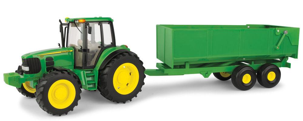 John Deere - Big Farm Tractor with Wagon 1:16