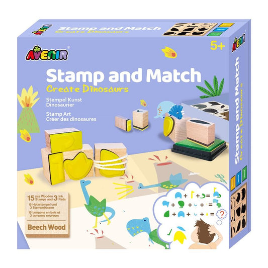 Avenir - Stamp and Match Create Dinosaurs