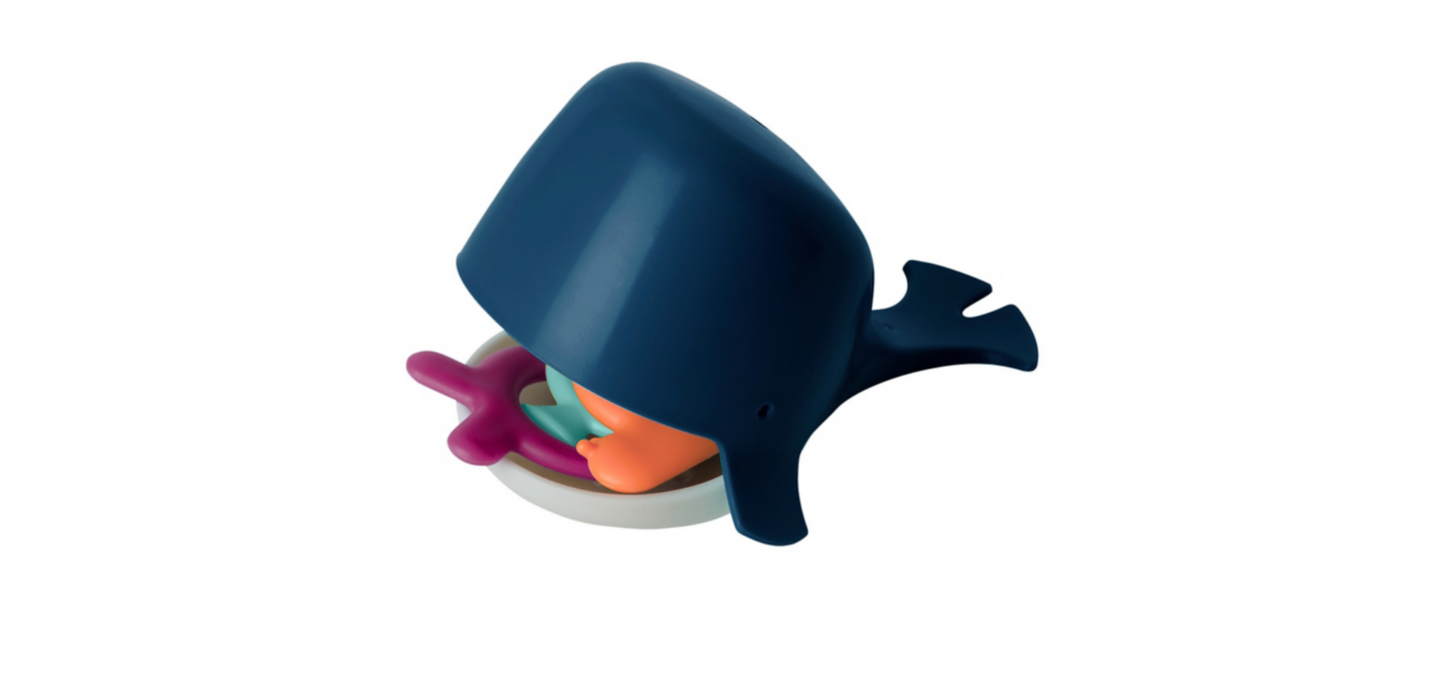 Boon - Hungry Whale Bath Toy Navy