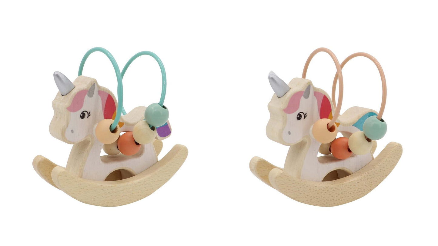 Calm and Breezy - Unicorn Rocker with Beads