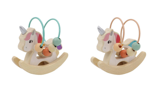 Calm and Breezy - Unicorn Rocker with Beads