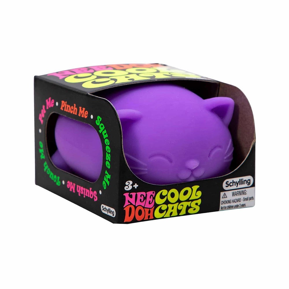 Purple Nee Doh Squeeze Toy Cool Cat