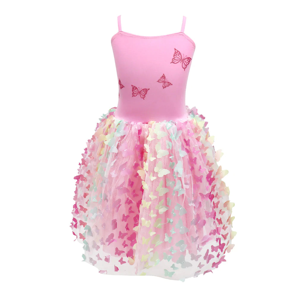 Pink Poppy - Rainbow Butterfly Party Dress Size 3/4