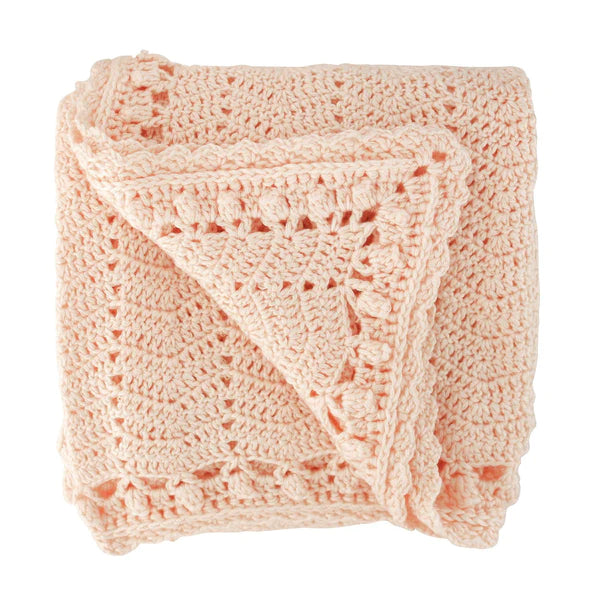 OB Designs - Crochet Baby Blanket - Peach