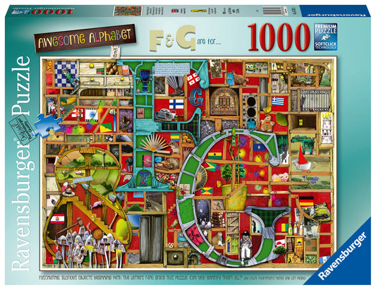 Awesome Alphabet F & G Puzzle 1000 piece - Ravensburger
