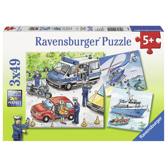 Ravensburger - Police in Action Puzzle 3x49 Piece