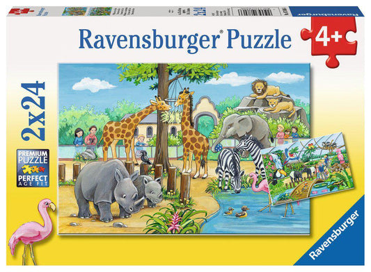 Ravensburger - Welcome To The Zoo 2 x 24 piece