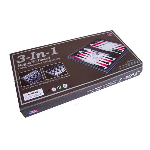 Chess and Checkers 3 In 1 12.5Inch