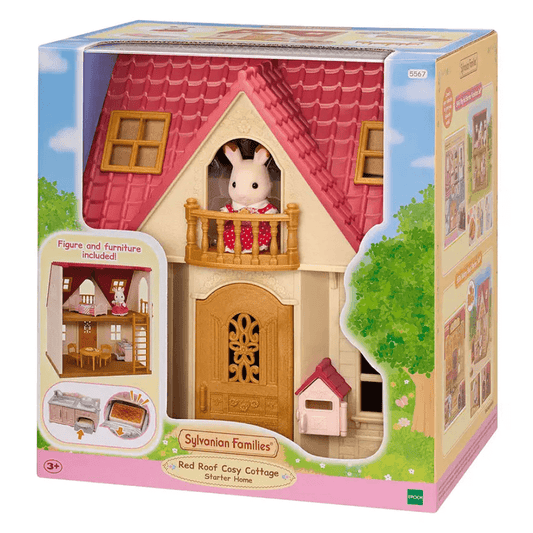 red roof cosy cottage sylvanian family starter home