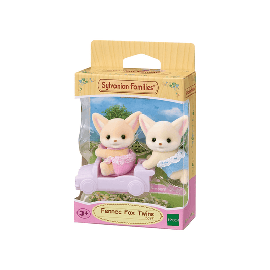Fennec foix twins, one pink and one blue 