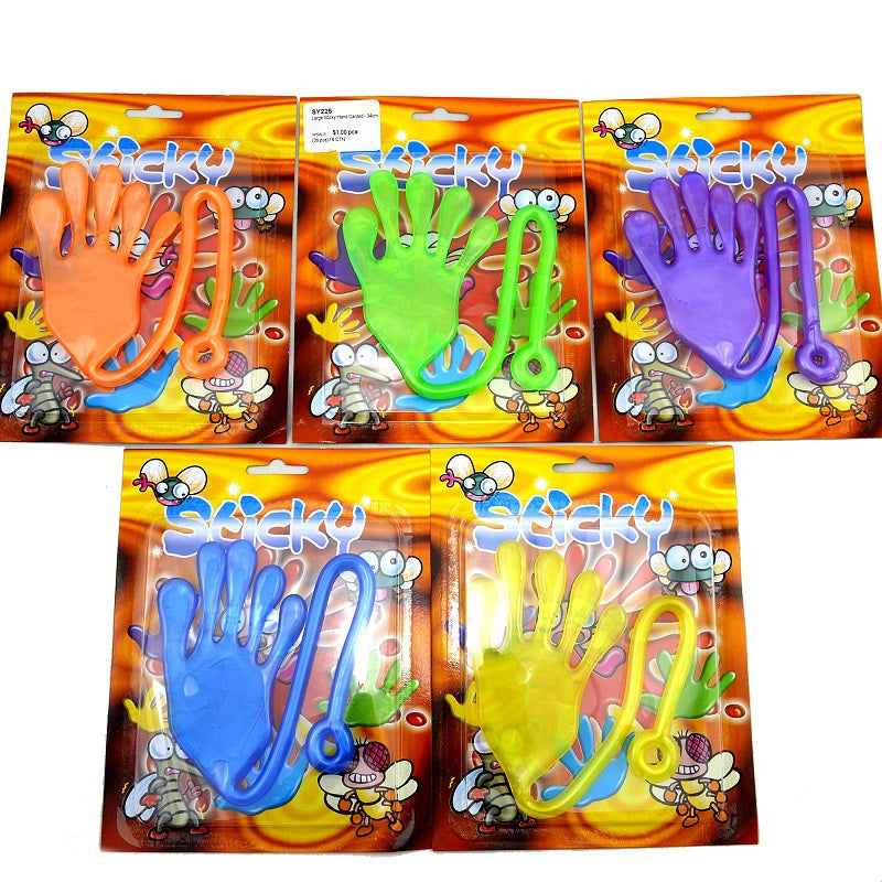 Large Sticky Hand Carded