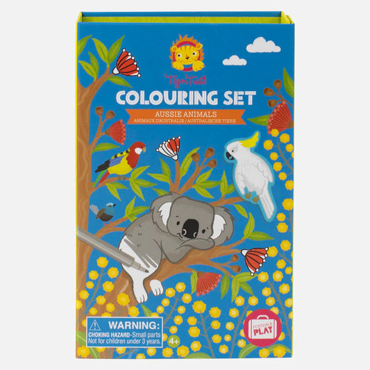 tiger tribe colouring set 
