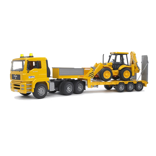 1:16 Man TGA Low Loader Truck with JCB