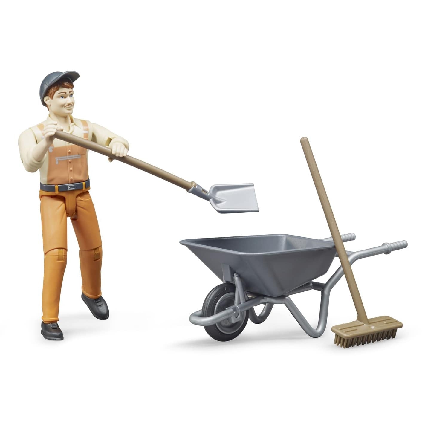Municiple Worker Figure Set with Barrow and Tools