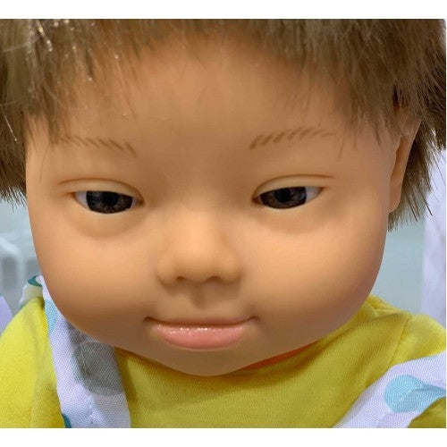Miniland - Caucasian Down Syndrome Boy 38cm