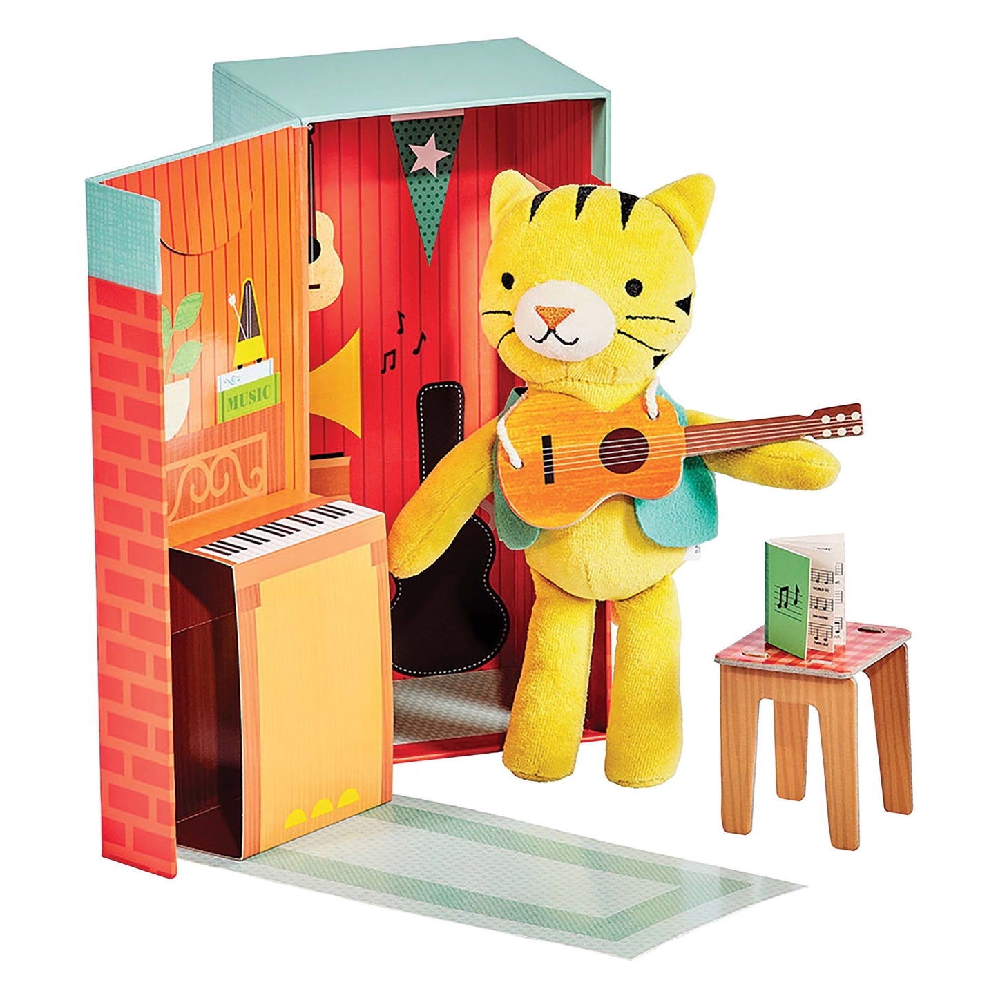 Petit Collage - Theodore the Tiger Playset