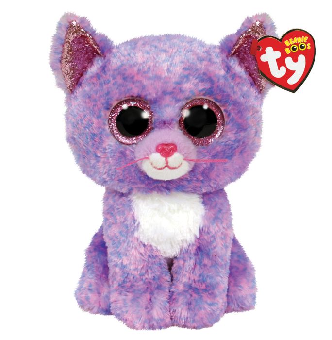 TY Beanie Boos - Cassidy Cat Lavender Regular