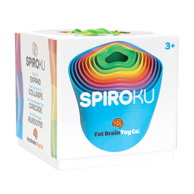 Fat Brain Spiroku Rainbow Stacking Tower Irregular shape Packaged 