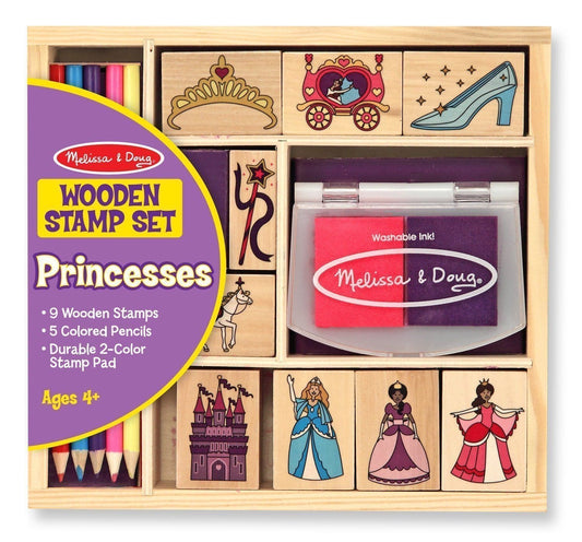 Melissa and Doug - Wooden Princess Stamp Set