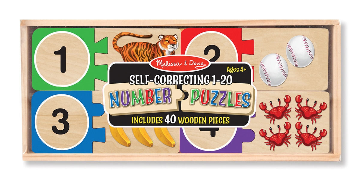 Melissa and Doug - Numbers Wooden Puzzle Cards