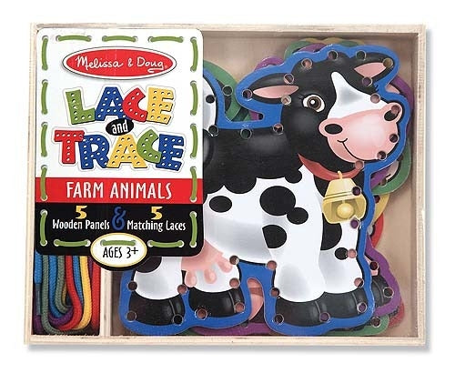 Melissa and Doug - Lace and Trace Farm Animals