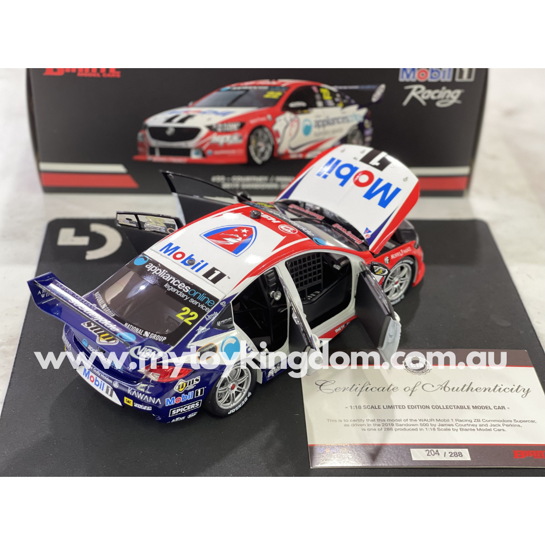 Biante - 1:18 Courtney Perkins 2019 Sandown 500 Holden ZB Commodore Slight Imperfections