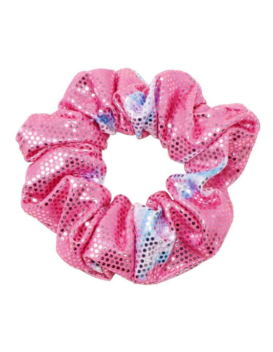 pink poppy scrunchie