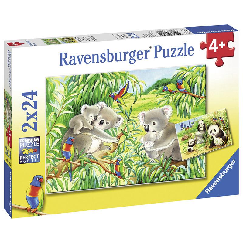 Ravensburger - Sweet Koalas and Pandas 2 x 24 piece