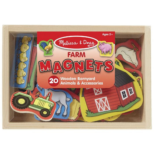 Melissa and Doug - Magnetic Wooden Farm Box of 20