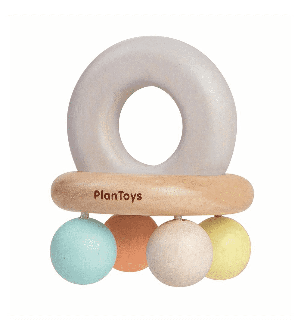 Plan Toys - Bell Rattle - Pastel
