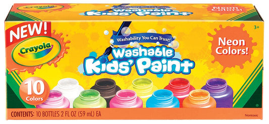 Crayola - Washable Neon Paint 10pk